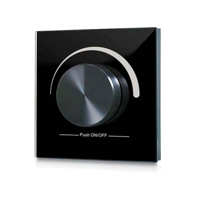 Panel frontal LB2836 monocolor, Ruleta pared, negro