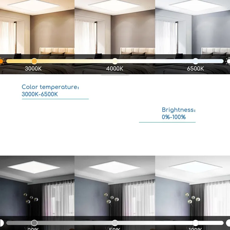 Panel LED Backlit 40W, FUT035S, CCT, Chip Osram, 60x60cm