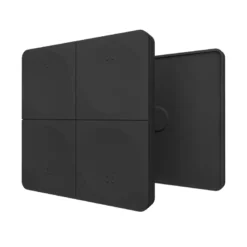 Panel RF mono K4, 4 zonas, negro
