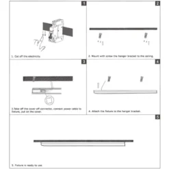 Pantalla LED LINELUX, 36W, 120cm, CCT