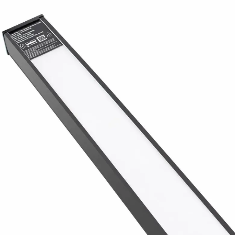 Pantalla LED METRO sensor movimiento, 3-24W, 120cm, negro