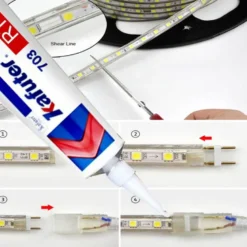 Pegamento de Silicona para Tiras LED y componentes electrónicos 45gr