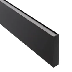 Perfil aluminio PHANTER S1 para tiras LED, 2 metros, negro