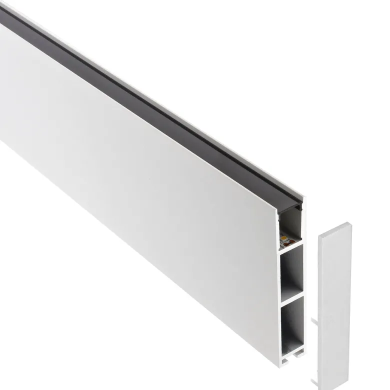 Perfil aluminio PHANTER S1 para tiras LED, 1 metro, blanco