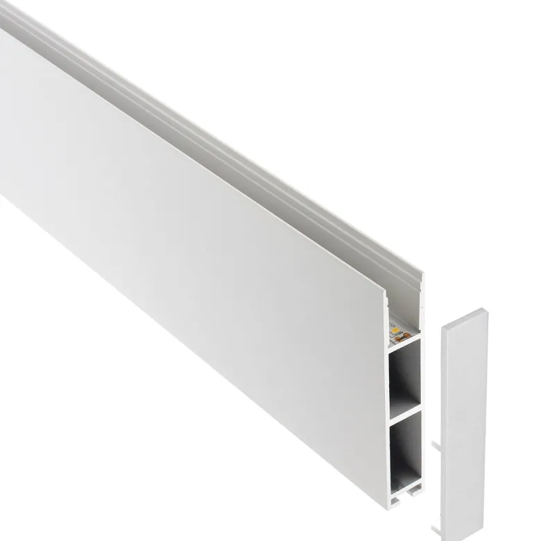Perfil aluminio PHANTER S1 para tiras LED, 2 metros, blanco