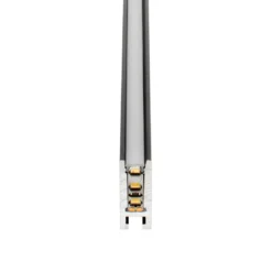 Perfil aluminio PHANTER S2 para tiras LED, 1 metro, negro