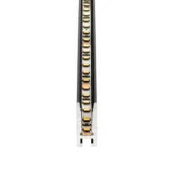Perfil aluminio PHANTER S2 para tiras LED, 2 metros, negro