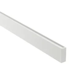 Perfil aluminio PHANTER S2 para tiras LED, 1 metro, blanco