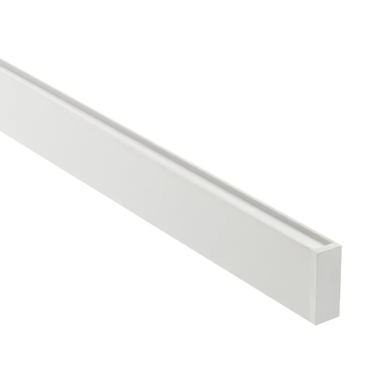 Perfil aluminio PHANTER S2 para tiras LED, 1 metro, blanco