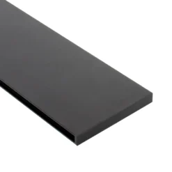 Perfil aluminio PHANTER S3 para tiras LED, 2 metros, negro