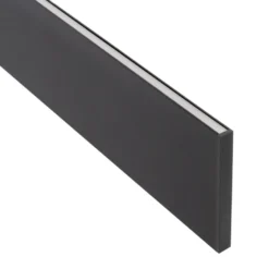 Perfil aluminio PHANTER S3 para tiras LED, 2 metros, negro