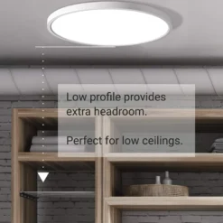 Plafón / Downlight Led MOON KRAMFOR 16-20-24W, Ø283mm, CCT + Night Light, blanco