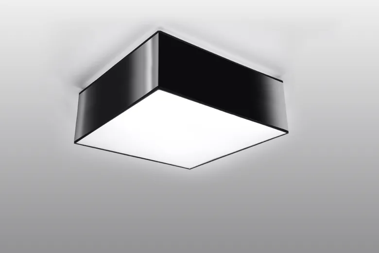 Plafón HORUS negro, E27