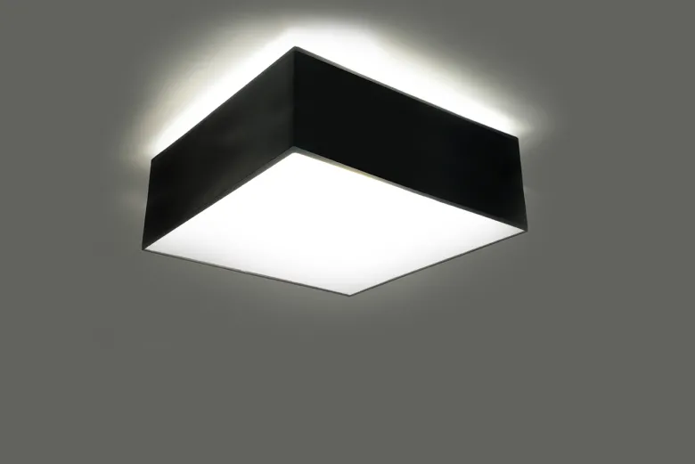 Plafón HORUS negro, E27