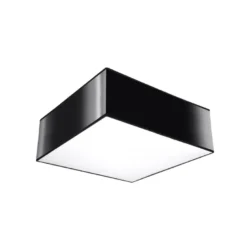 Plafón HORUS negro, E27