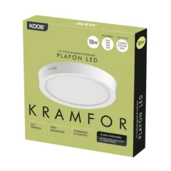 Plafón KRAMFOR 18W CCT y potencia ajustable para techo