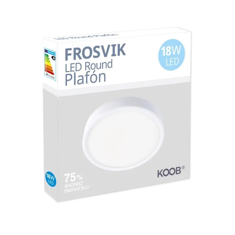 Plafón Led FROSVIK 18W superficie