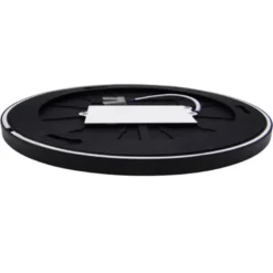 Plafón led, Ø 230mm, 24W, regulable, negro