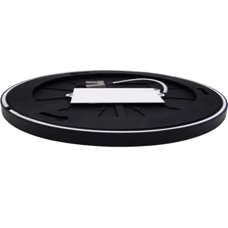 Plafón led, Ø 230mm, 24W, regulable, negro