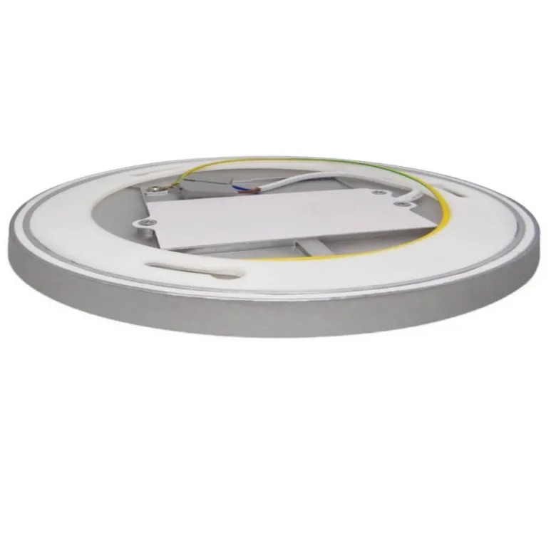 Plafón led, Ø 230mm, 24W, regulable, silver