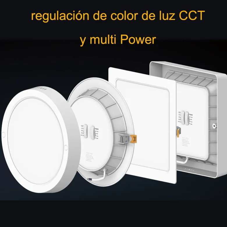Plafón MARAK 18W, CCT y potencia ajustable