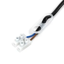 Portalámparas casquillo E27 negro con cable