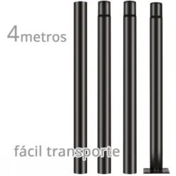 Poste farola acero galvanizado modular 4m