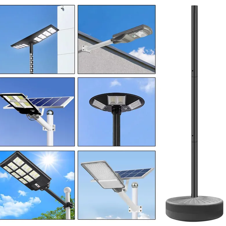 Poste farola portátil acero galvanizado modular 2,2m