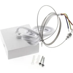 PROLUX Suspend Housing Square 135, lámpara de techo blanca