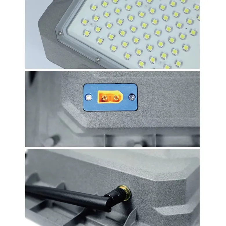 Proyector LED + CCTV CAM WiFi, 200W Solar