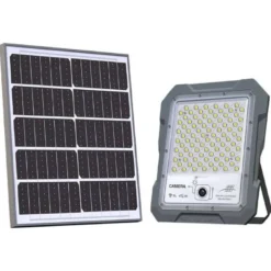 Proyector LED + CCTV CAM WiFi, 200W Solar