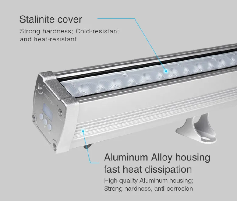 Proyector LED lineal 72W RGB+CCT, 220V, DMX512, RDM, 1m