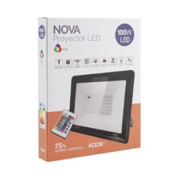 Proyector LED RGB, 100W + mando a distancia