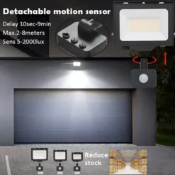 Proyector LED SLIM Chipled Osram, 50W con Sensor Movimiento PIR