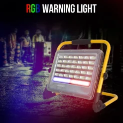 Proyector LED, 200W con batería de Litio recargable + emergencia