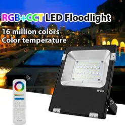 Proyector RGB+CCT Nichia Led, 20W, RF