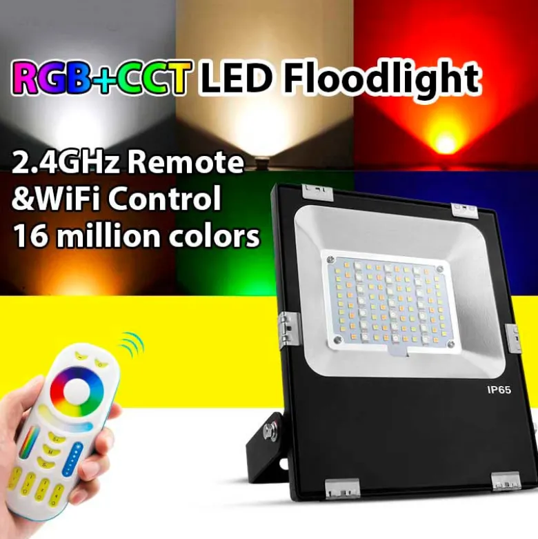 Proyector RGB+CCT Nichia Led, 30W, RF
