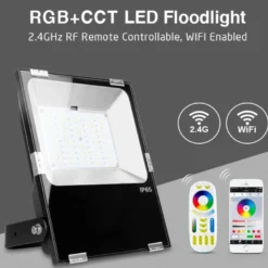 Proyector RGB+CCT Nichia Led, 50W, RF