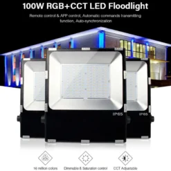 Proyector RGB+CCT Nichia Led, 100W, RF