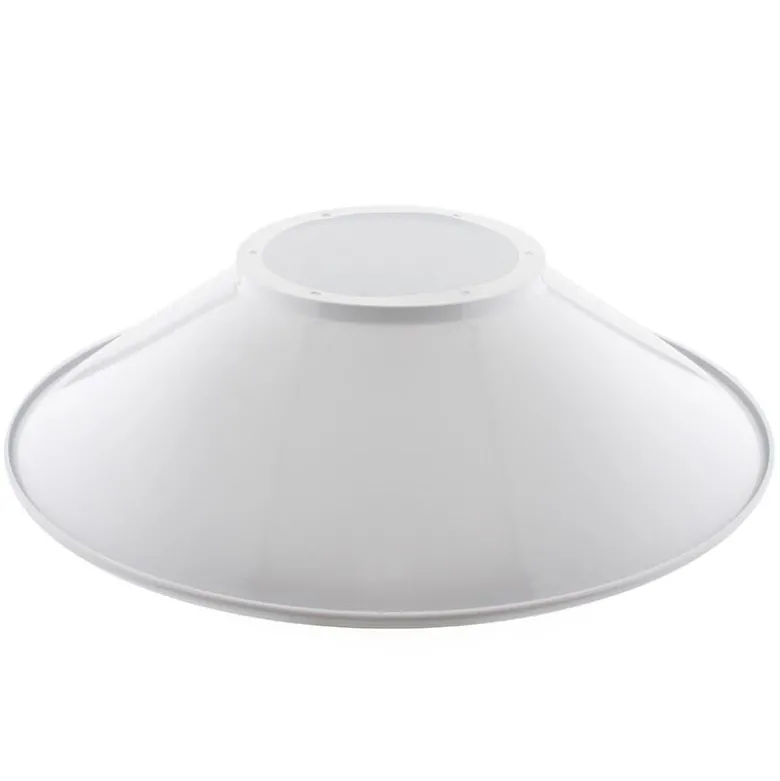 Reflector aluminio 120º para lámpara industrial, Ø174mm, blanco