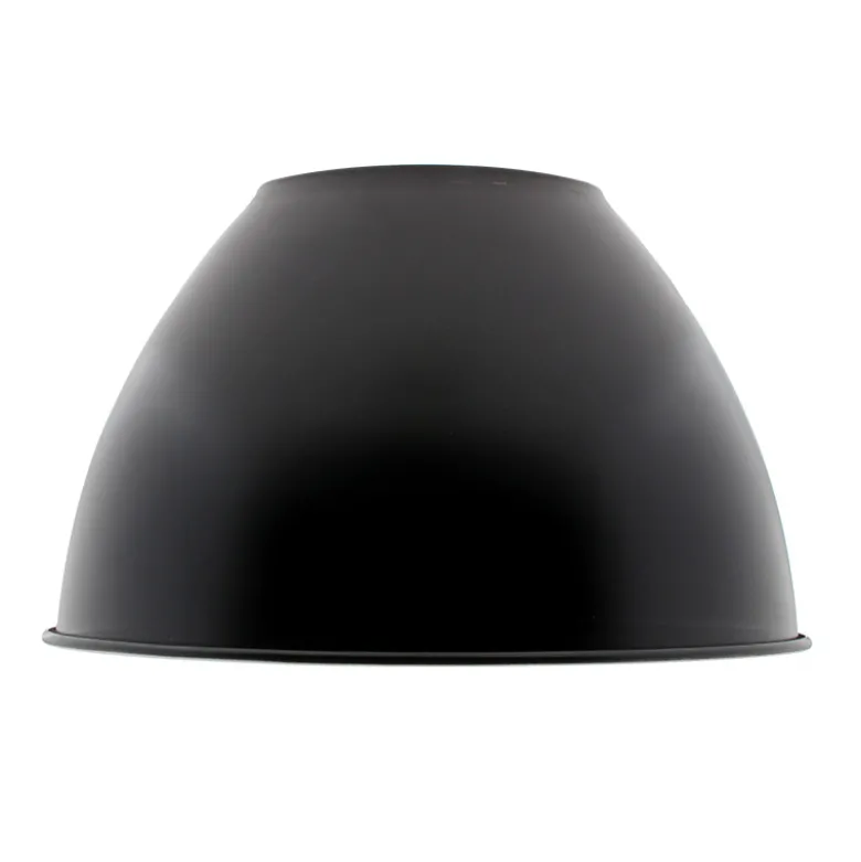 Reflector aluminio 60º para lámpara industrial, Ø215mm, negro
