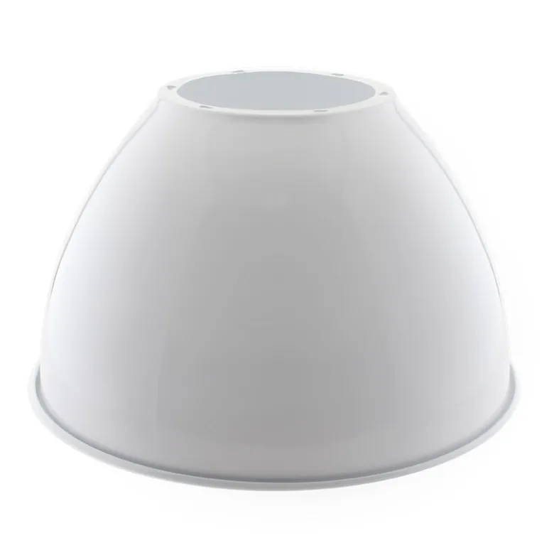 Reflector aluminio 60º para lámpara industrial, Ø215mm, blanco