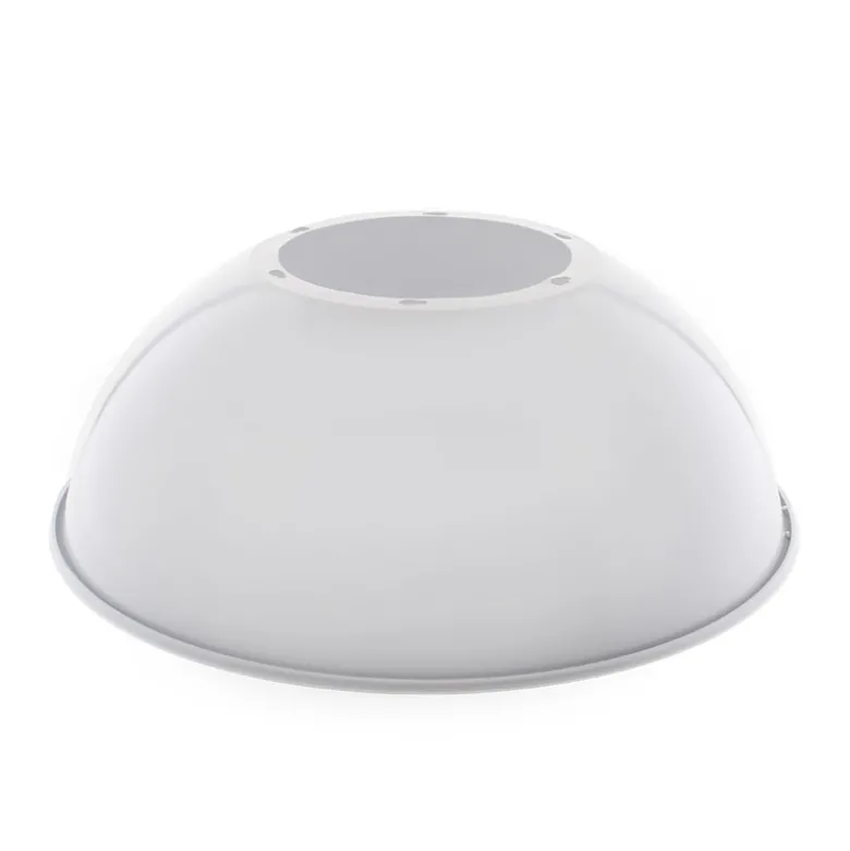 Reflector aluminio 90º para lámpara industrial, Ø215mm, blanco