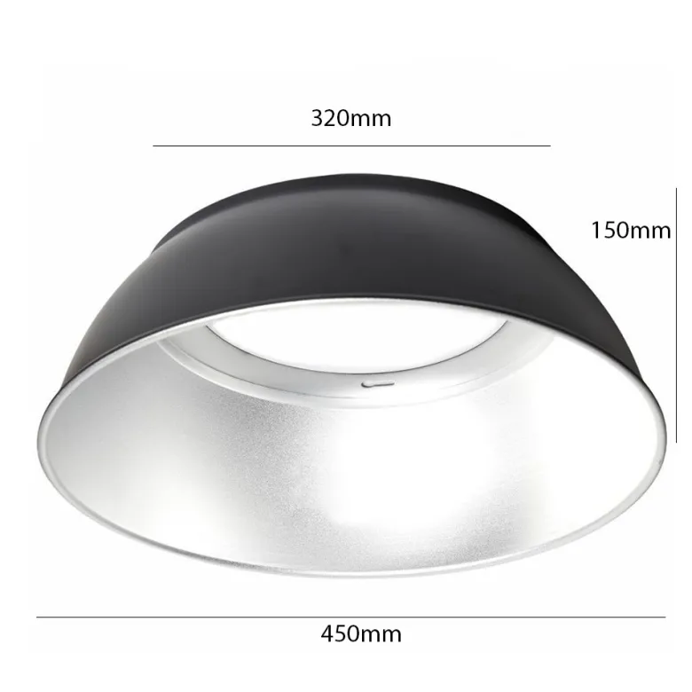 Reflector aluminio (200W) 60º, negro