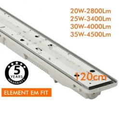 Regleta Estanca Led 35W-30W-25W-20W OSRAM Driver, 120cm