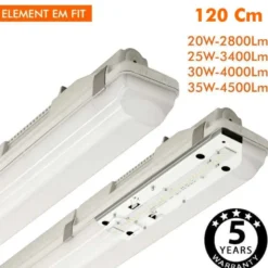 Regleta Estanca Led 35W-30W-25W-20W OSRAM Driver, 120cm