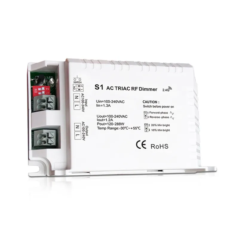 Regulador TRIAC Dimmer S1, 280W, RF