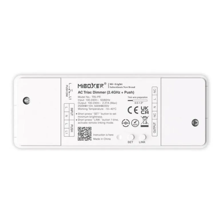 Regulador TRIAC Dimmer 500W, RF-multifunción PR