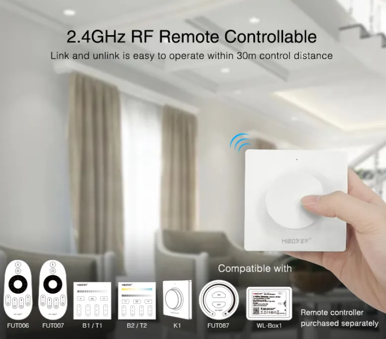Regulador TRIAC Dimmer 300W, RF-multifunción C1