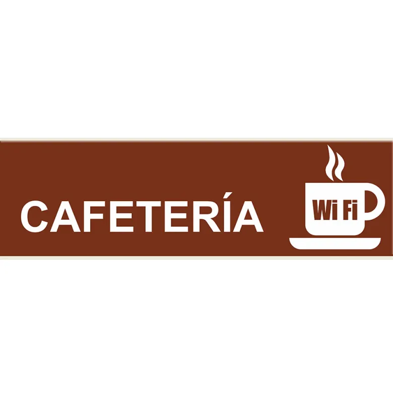 Señal de Cafetería. Señalética SL58 para BIGLUX